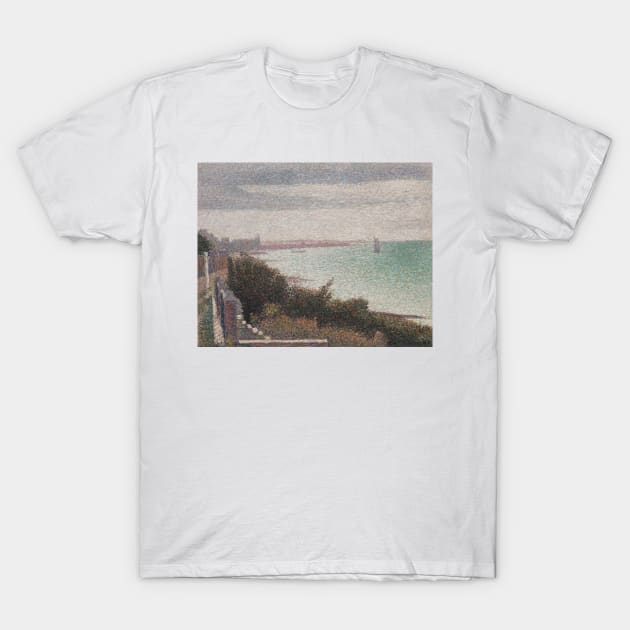 Grandcamp, Evening by Georges-Pierre Seurat T-Shirt by Classic Art Stall